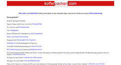 Desktop Screenshot of kofferpacken.com